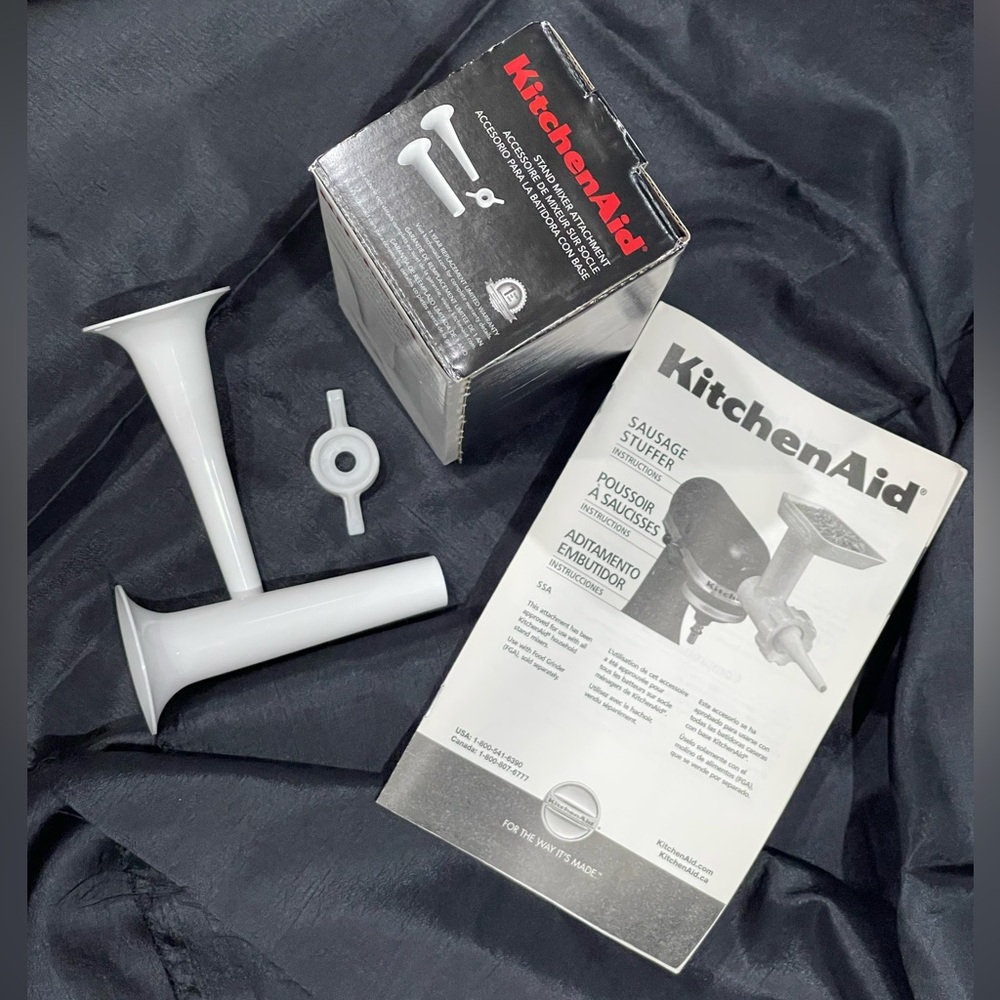 KitchenAid White Sausage Stuffer Set